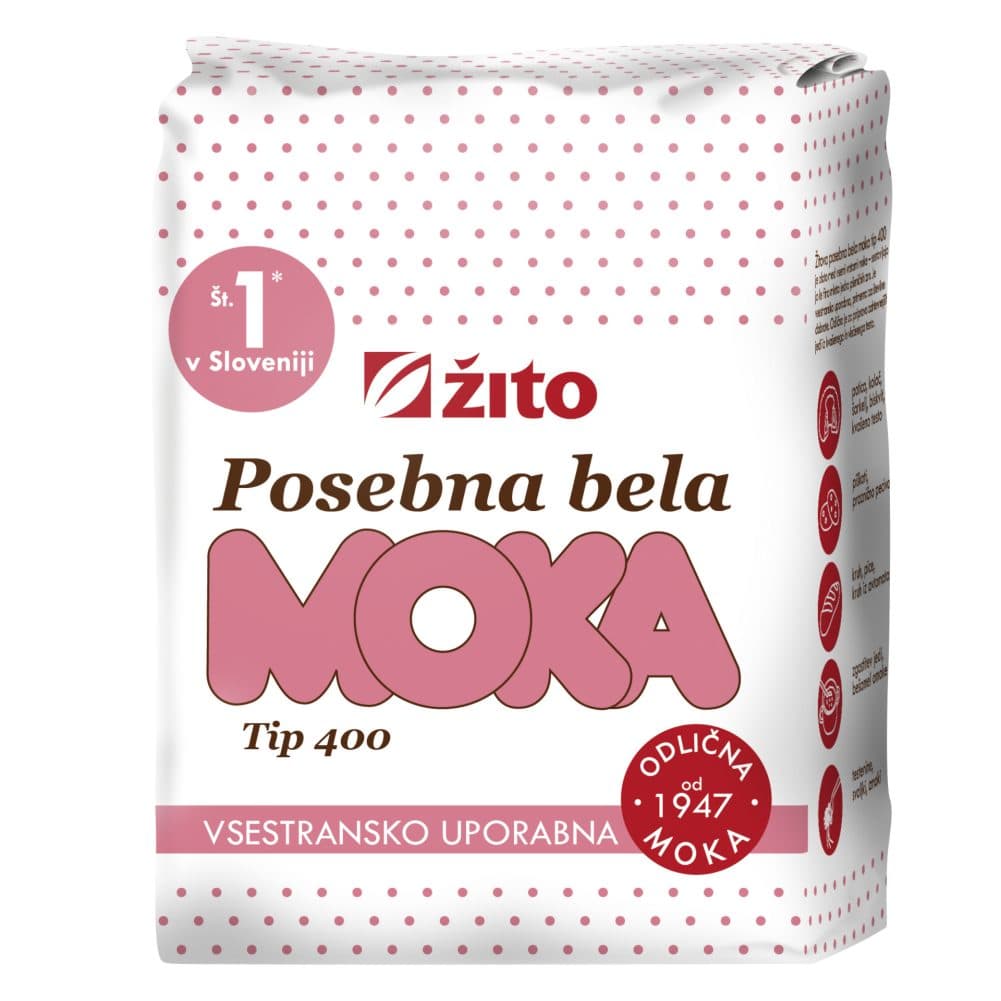 posebna bela moka tip 400, žito, 1kg