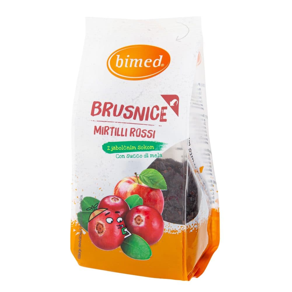 sušene brusnice, bimed, 150g