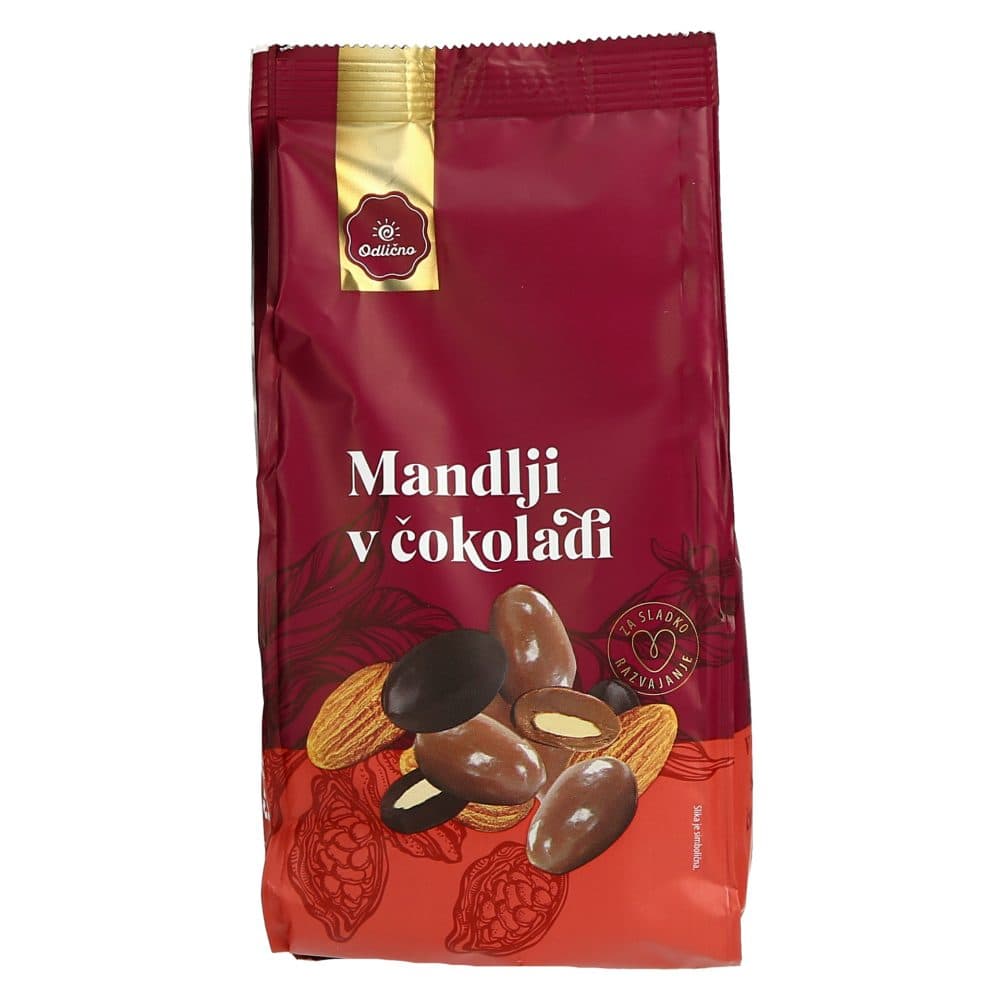mandlji v čokoladi