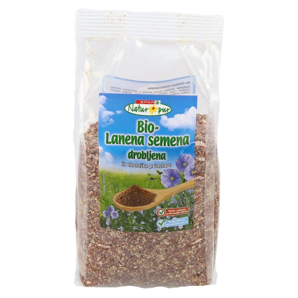 bio lanena semena drobljena, spar natur*pur, 350g