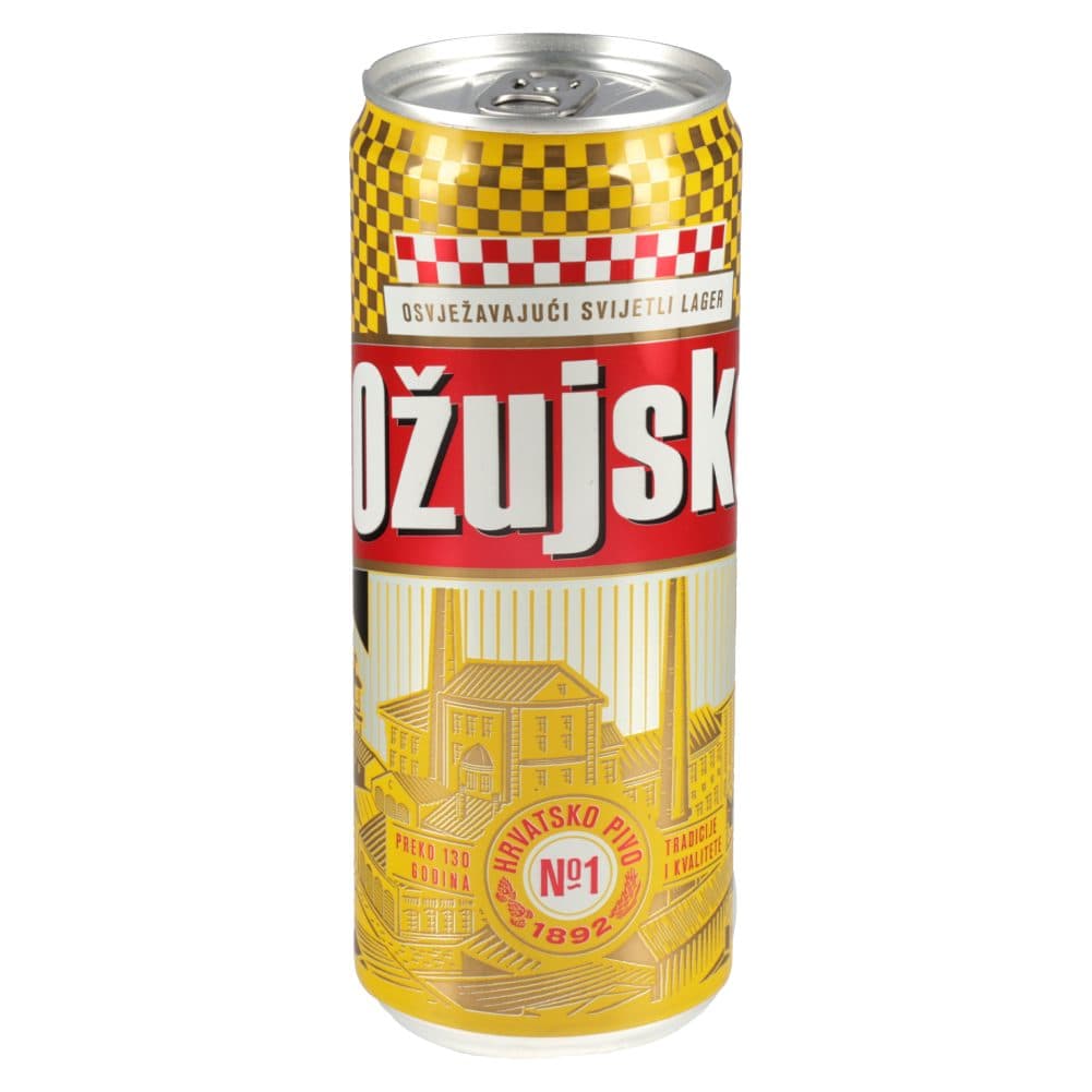 pivo ožujsko, 5 % alkohola, 0,33 l