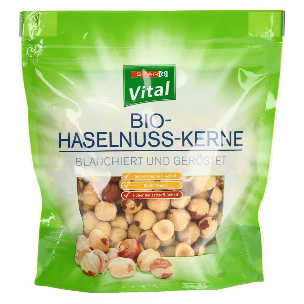 bio praženi lešniki, spar vital, 200g