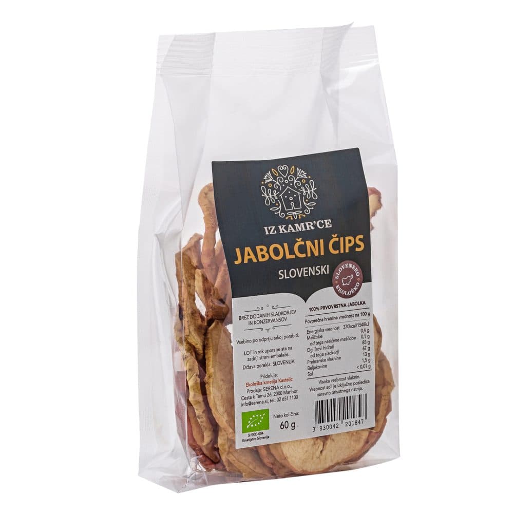 jabolčni čips, iz kamr´ce, 60g