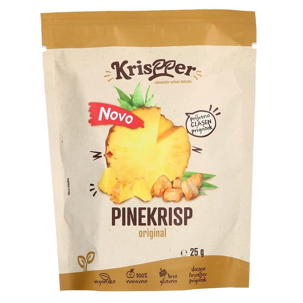 koščki ananasa pinekrisp, krispper, 25g