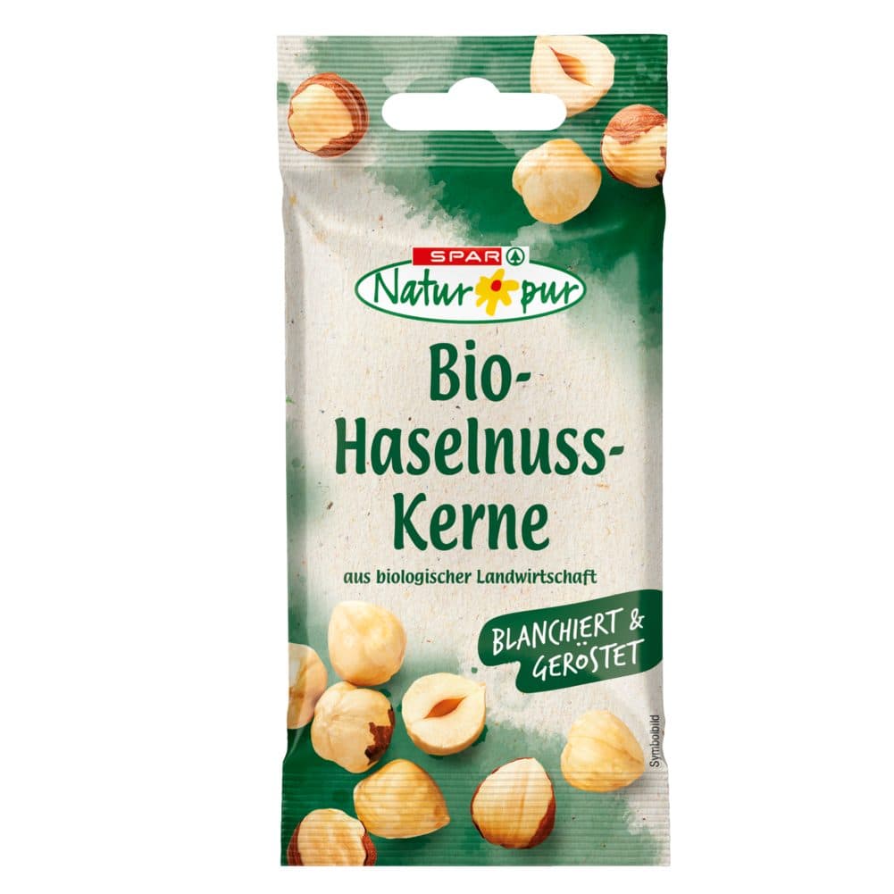 bio praženi lešniki, spar natur*pur, 30g
