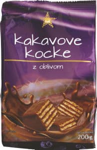 Napolitanke Tuš, kakavove kocke z oblivom, 200 g
