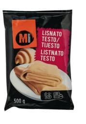 listnato testo, minute, zamrznjeno, 500 g