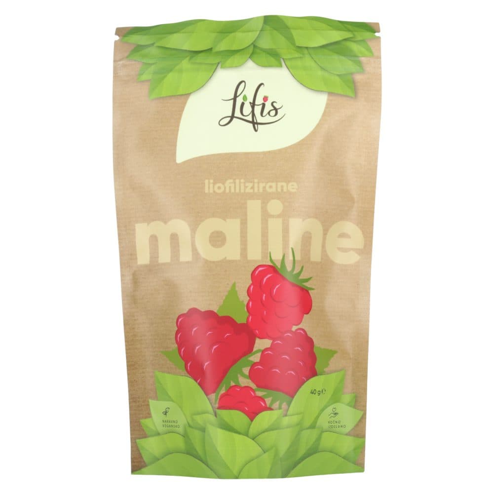 liofilizirane maline, lifis, 40g